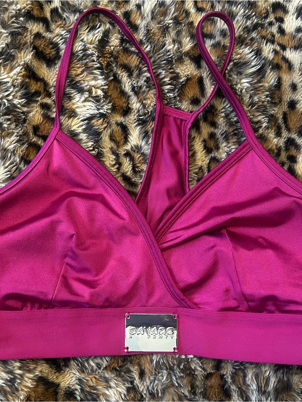 Savage X Fenty Fuchsia Wire-Free Bralette